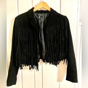 F21 Fringe Coat